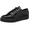 SUPERGA 2730 SYNLEAMFLEECEJ, Scarpe con Lacci, Bambine e Ragazze, Nero (939), 24 EU