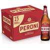 Peroni Birra Edizione Speciale, Cassa Birra con 15 Birre in Bottiglia da 66 cl, 9.90 L, Birra Lager con Malto 100% Italiano, Gusto Moderatamente Amaro, Gradazione Alcolica 4.7% Vol