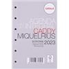 Miquelrius - Ricarica agenda anelli 16 mesi (Settembre 2022 Dicembre 2023) - Giorno per Pagina - Dimensioni Caddy 120 x 80 mm (circa A7) - Catalano, bianco, MR35390