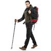COPPIA BASTONI TREKKING ESCURSIONE MONTAGNA TELESCOPICO ALLUMINIO ADATTATORI KIT