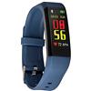 257 TWENTYFIVESEVEN - FT350 Fitness Tracker + 2 cinturini, nero e blu, Orologio Fitness, Cardiofrequenzimentro, Conteggio Calorie-Passi-Pressione, Bluetooth, iOs e Android, Resistente all'acqua IP54