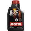 MOTUL 1 Litro Olio Motore Motul 8100 ECO LITE 0W20 100% Sintetico ESTERE ILSAC GF-5