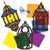 Baker Ross FX932 Kit di decorazioni in vetro colorato per il Ramadan - Confezione da 6, Kit per l'educazione religiosa e l'artigianato per bambini