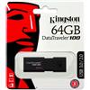 KINGSTON Pendrive DT100G3 16GB 32GB 64GB 128GB USB 3.0 Chiavetta Memoria G4 DATA