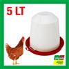 NOVITAL ABBEVERATOIO NOVITAL 5 LT A SIFONE PLASTICA PER POLLI GALLINE PULCINI ROSSO