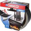 Geko Nastro Alluminio Alta Temperatura mt.9 mm.40 Nero Adesivo Per Cappe Stufe
