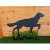 cane setter da giardino in acciaio al corten taglio laser cor-ten da esterno