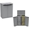 Terry Mobile Pattumiera 2 Posti 68x39x88h Armadietto Raccolta Differenziata ECOCAB 2