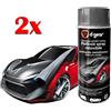 D-GEAR 2x PELLICOLA VERNICE SPRAY RIMOVIBILE ANTRACITE METALLIZZATO AUTO MOTO D-GEAR