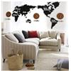 3X OROLOGIO MAPPAMONDO 3D PARETE ADESIVO DESIGN MODERNO DECORAZIONE CASA UFFICIO