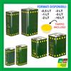 LATTE DA OLIO ALIMENTARI LATTINE TANICHE 0,5 -1 -2 -3 -5 -10 LT TAPPO ERMETICO