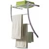 MENSOLA CON PORTA ASCIUGAMANI A MURO CROMATA A 3 RIPIANI PIANO ORGANIZER BAGNO