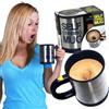 TAZZA CAFFE AUTOMESCOLANTE TERMICA SELF STIRRING MUG MISCELA SCHIUMA IDEA REGALO