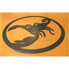 segno zodiacale scorpione in lamiera ferro taglio laser oroscopo idee regalo