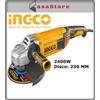 INGCO SMERIGLIATRICE ANGOLARE elettrica 950 W disco 115 MM MOLATRICE M14