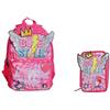 Young People Zaino Starter Young People Tinta Unita Unicorno + Astuccio 3 zip completo 23/24