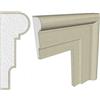 10 PEZZI CORNICE PROFILO ESTERNO CASA POLISTIROLO RESINATO 11,5 X 3,6 X 150 CM