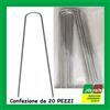 Papillon CHIODI A U FISSA-TELO ZINCATI A CALDO PAPILLON PICCHE FERMA TELO PICCHETTI 20 PZ