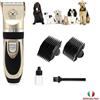 TOSATRICE PROFESSIONALE PER CANE TOSA CANI GATTO ANIMALI RASOIO ELETTRICO KIT