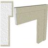 polyeffe 10 PEZZI CORNICE PROFILO ESTERNO POLISTIROLO RESINATO 11,5 X 3,6 X 150 CM