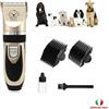 TOSATRICE PROFESSIONALE PER CANE TOSA CANI GATTO ANIMALI RASOIO ELETTRICO KIT