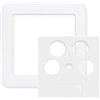 Axing SZU 2-14 copertura per presa satellitare SSD 7-xx (due parti) bianco