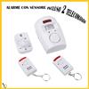 Allarme con Sensore Infrarossi 2 Telecomandi 105 DB Raggio 6 Metri First Alarm