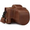 MegaGear MG1884 Ever Ready - Custodia in vera pelle compatibile con Fujifilm X-T200 (XC15-45 mm), colore: Marrone
