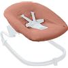 hauck Copertura Protettiva per Sdraietta Neonati Alpha Bouncer Premium e Alpha Boucer Deluxe, Alpha Bouncer 2in1 - Fodera in Mussola di Cotone Traspirante, 85 cm x 74 cm x 0,25 cm - Cork