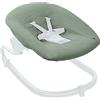 hauck Copertura Protettiva per Sdraietta Neonati Alpha Bouncer Premium e Alpha Boucer Deluxe, Alpha Bouncer 2in1 - Fodera in Mussola di Cotone Traspirante, 85 cm x 74 cm x 0,25 cm - Verde salvia