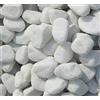 ITALIANA PIETRE Ciottoli marmo Bianco Carrara 40/60 mm sassi pietre arredo vasi e giardino 22 kg