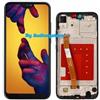 HUAWEI DISPLAY TOUCH SCREEN FRAME PER HUAWEI P20 LITE ANE-LX1 CORNICE NERO LCD VETRO