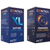 Control XL Mix cofanetto di preservativi extra large classici e sottili - 48 profilattici
