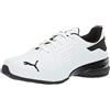 PUMA Viz Runner, Scarpe da Ginnastica Uomo, Nero Black White/Red, 39 EU Larga