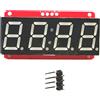 Scheda modulo display LED HT16K33 a 4 bit a 7 segmenti 13 pin rosso sostituzione