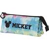 Disney Topolino Tie-Astuccio Triplo FAN 2.0, Blu, 23 x 11 cm