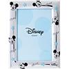 VALENTI & CO. D130 4LC Disney Baby - Topolino Mickey Mouse - Cornice Porta Foto da Tavolo in Argento per Neonato e Bambino