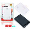 aglow-it Power Bank 8000mAh slim USB C caricabatterie iPhone iPad Samsung XiaoMi mini