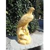 mondo artistica AQUILA STATUA SCULTURA DA GIARDINO ESTERNO TERMINALE IN CEMENTO MARMO PIETRA