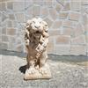 mondo artistica STATUA SCULTURA LEONE SEDUTO PER ESTERNO DA GIARDINO IN CEMENTO MARMO PIETRA