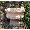 Mondo artistica VASO CALICE ORCIO FIORIERA PER PIANTE DA GIARDINO ESTERNO IN CEMENTO MARMO H30CM