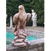 mondo artistica AQUILA STATUA SCULTURA DA GIARDINO ESTERNO TERMINALE IN CEMENTO MARMO PIETRA