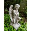 Mondo artistica STATUA SCULTURA ANGELO IN GINOCCHIO ANGIOLETTO PER ESTERNO IN CEMENTO MARMO