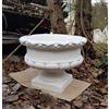 Mondo artistica VASO CALICE ORCIO FIORIERA PER PIANTE DA GIARDINO ESTERNO IN CEMENTO MARMO H30CM
