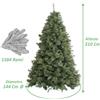 XONE Albero di Natale gran volume MILTON verde super compatto extra folto realistico
