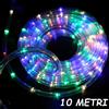 TUBO LUMINOSO LED LUCI NATALE IMPERMEABILE ESTERNO MULTICOLOR RGB 10 20 METRI