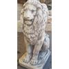 mondo artistica STATUA SCULTURA LEONE GRIGIO 80 CM PER ESTERNO DA GIARDINO IN CEMENTO MARMO