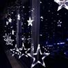 CATENA TENDA LUMINOSA DI NATALE LUCI NATALIZIE LED LUCE RGB STELLA ADDOBBI