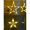 CATENA TENDA LUMINOSA DI NATALE LUCI NATALIZIE LED LUCE RGB STELLA ADDOBBI