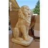 mondo artistica STATUA SCULTURA LEONE 80 CM PER ESTERNO DA GIARDINO IN CEMENTO MARMO PIETRA